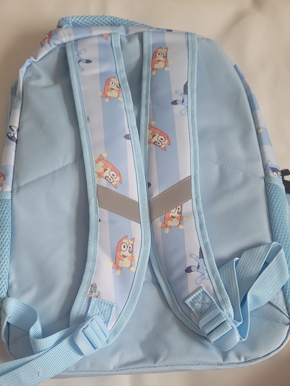 Kids Light Blue Bluey Backpack with Lunchbox